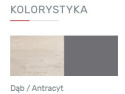 SZAFA NAROŻNA GARDEROBA Meblar DELTA System DL2 L/P - Dąb / Antracyt SZAFA NAROŻNA GARDEROBA Meblar DELTA System DL2 L/P - Dąb / Antracyt