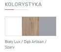 ZESTAW MEBLI DO POKOJU MŁODZIEŻOWEGO Z BIURKIEM Meblar FARO System C BIAŁY LUX / DĄB ARTISAN / SZARY PŁYTA LAMINOWANA ZESTAW MEBLI DO POKOJU MŁODZIEŻOWEGO Z BIURKIEM Meblar FARO System C BIAŁY LUX / DĄB ARTISAN / SZARY PŁYTA LAMINOWANA