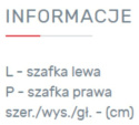 PÓŁKA WISZĄCA ZAMYKANA MŁODZIEŻOWA MEBLAR FARO System FR12 - Biały Lux / Dąb Artisan / Szary do salonu pokoju dla dziecka