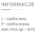 PÓŁKA WISZĄCA ZAMYKANA MEBLAR MŁODZIEŻOWA FARO System FR13 - Biały Lux / Dąb Artisan / Szary DO POKOJU SALONU DLA DZIECKA