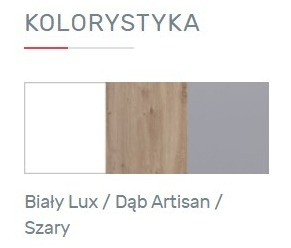 ŁÓŻKO MŁODZIEŻOWE Z SZUFLADĄ MEBLAR FARO System FR15 L/P - Biały Lux / Dąb Artisan /Szary DLA DZIECKA DLA NASTOLATKA DO SYPIALNI ŁÓŻKO MŁODZIEŻOWE Z SZUFLADĄ MEBLAR FARO System FR15 L/P - Biały Lux / Dąb Artisan /Szary DLA DZIECKA DLA NASTOLATKA DO SYPIALNI