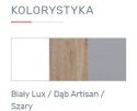 SZAFKA RTV KOMODA NISKA Meblar FARO System FR8 - Biały Lux / Dąb Artisan / Szary SZAFKA RTV KOMODA NISKA Meblar FARO System FR8 - Biały Lux / Dąb Artisan / Szary