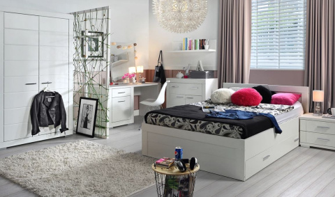 Meble Forte SNOW SNWK26-C50 Komoda szuflady Biały mat Meble Forte SNOW SNWK26-C50 Komoda szuflady Biały mat