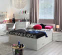 Meble Forte SNOW SNWL14-C50 Łóżko podwójne Biały mat 140x200 Meble Forte SNOW SNWL14-C50 Łóżko podwójne Biały mat 140x200