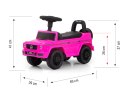 Milly Mally Pojazd Jeździk MERCEDES G350d Pink S Różowy autko Chodzik Pchacz schowek pod siedzeniem oparcie 12 m+ klakson Milly Mally Pojazd Jeździk MERCEDES G350d Pink S Różowy autko Chodzik Pchacz schowek pod siedzeniem oparcie 12 m+ klakson
