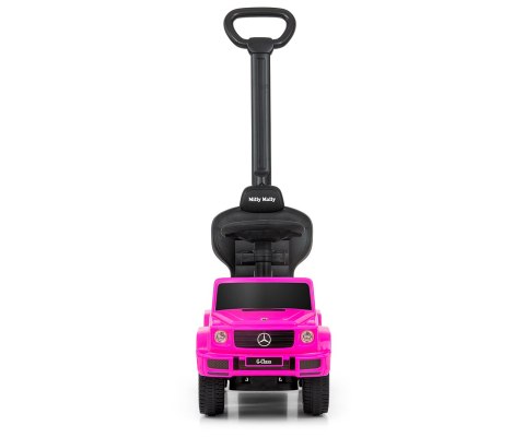 Milly Mally Pojazd z rączką Jeździk MERCEDES G350d Pink Różowy autko Chodzik Pchacz schowek pod siedzeniem oparcie klakson Milly Mally Pojazd z rączką Jeździk MERCEDES G350d Pink Różowy autko Chodzik Pchacz schowek pod siedzeniem oparcie klakson