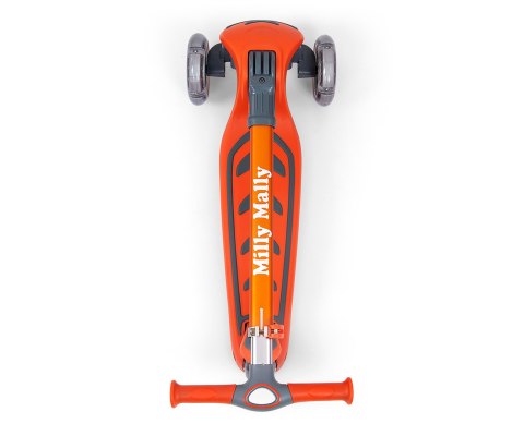 Milly Mally Hulajnoga Scooter Boogie Orange Pomarańczowa aluminium składana regulacja wysokości kierownicy świecące koła 3 lata+ Milly Mally Hulajnoga Scooter Boogie Orange Pomarańczowa aluminium składana regulacja wysokości kierownicy świecące koła 3 lata+