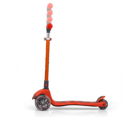 Milly Mally Hulajnoga Scooter Boogie Orange Pomarańczowa aluminium składana regulacja wysokości kierownicy świecące koła 3 lata+ Milly Mally Hulajnoga Scooter Boogie Orange Pomarańczowa aluminium składana regulacja wysokości kierownicy świecące koła 3 lata+