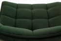 Halmar K332 krzesło nogi - czarne, siedzisko tkanina - ciemny zielony