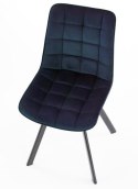 Halmar K332 krzesło nogi - czarne, siedzisko tkanina - granatowy