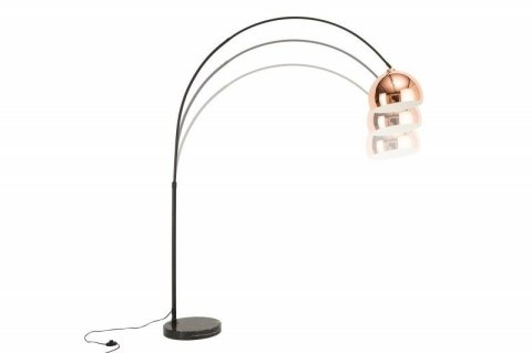Invicta Interior INVICTA lampa podłogowa BIG BOW różowe złoto 170-210 cm stal chromowana podstawa marmurowa E27 Invicta Interior INVICTA lampa podłogowa BIG BOW różowe złoto 170-210 cm stal chromowana podstawa marmurowa E27