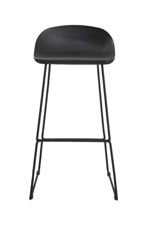 King Home Hoker ROLF czarny 66 cm - polipropylen, metal King Home Hoker ROLF czarny 66 cm - polipropylen, metal