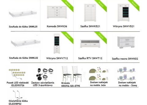 Meble Forte KRZESŁA KR0114-120-ET95 Krzesło SNOW Biały/Szary Meble Forte KRZESŁA KR0114-120-ET95 Krzesło SNOW Biały/Szary