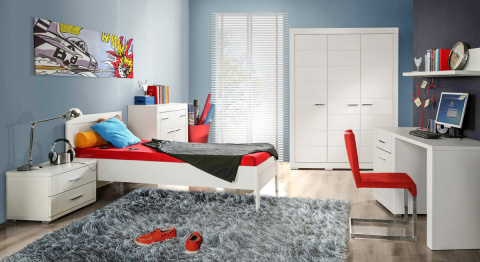 Meble Forte SNOW SNWK26-C50 Komoda szuflady Biały mat Meble Forte SNOW SNWK26-C50 Komoda szuflady Biały mat