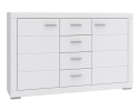 Meble Forte SNOW SNWK36-C50 Komoda półki + szuflady Biały mat Meble Forte SNOW SNWK36-C50 Komoda półki + szuflady Biały mat