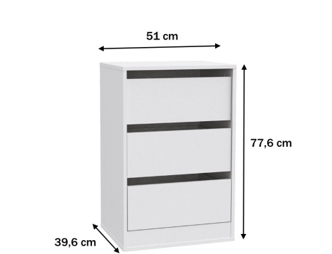 Meble Forte SNOW SNWK83-120 Komoda wewnętrzna szafy: SNWS83-C50, SNWS82-C50 Meble Forte SNOW SNWK83-120 Komoda wewnętrzna szafy: SNWS83-C50, SNWS82-C50