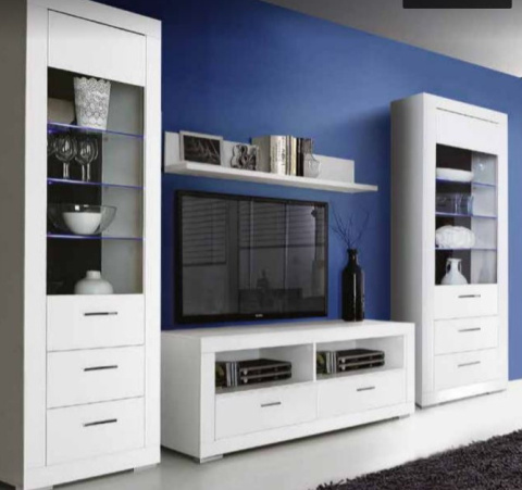 Meble Forte SNOW SNWT12-C50 Szafka RTV Biały mat Meble Forte SNOW SNWT12-C50 Szafka RTV Biały mat