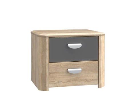 Meble Forte YOOP YPK02-Q41 Szafka nocna Dąb sonoma/Szary Meble Forte YOOP YPK02-Q41 Szafka nocna Dąb sonoma/Szary