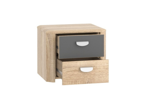 Meble Forte YOOP YPK02-Q41 Szafka nocna Dąb sonoma/Szary Meble Forte YOOP YPK02-Q41 Szafka nocna Dąb sonoma/Szary