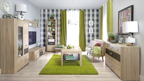 Meble Forte YOOP YPK02-Q41 Szafka nocna Dąb sonoma/Szary Meble Forte YOOP YPK02-Q41 Szafka nocna Dąb sonoma/Szary