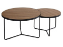 SIGNAL ŁAWA ITALIA II MDF + OKLEINA ORZECH / STELAŻ METAL CZARNY (ZESTAW) FI80 I FI60 SIGNAL ŁAWA ITALIA II MDF + OKLEINA ORZECH / STELAŻ METAL CZARNY (ZESTAW) FI80 I FI60