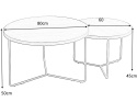 SIGNAL ŁAWA ITALIA II MDF + OKLEINA ORZECH / STELAŻ METAL CZARNY (ZESTAW) FI80 I FI60 SIGNAL ŁAWA ITALIA II MDF + OKLEINA ORZECH / STELAŻ METAL CZARNY (ZESTAW) FI80 I FI60