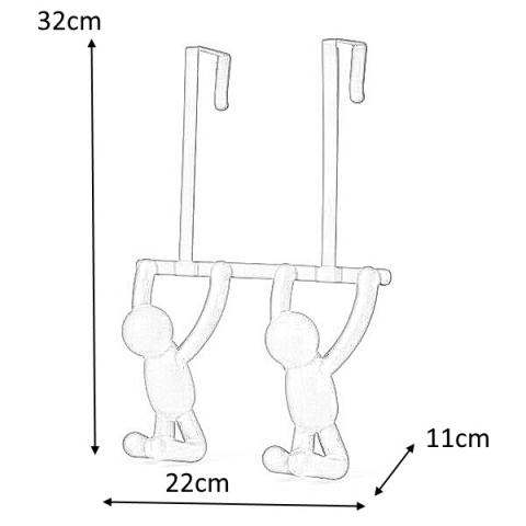 Umbra UMBRA wieszak na ubrania BUDDY 2 - czarny Umbra UMBRA wieszak na ubrania BUDDY 2 - czarny