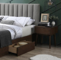 HALMAR łóżko GORASHI 160 z szufladami popielaty/orzech