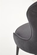 Halmar K366 krzesło popiel tkanina nogi stal czarny