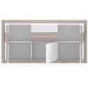 Meble Forte CANNE CQNK231B-C141 Komoda półki + szuflady Biały/Dąb Meble Forte CANNE CQNK231B-C141 Komoda półki + szuflady Biały/Dąb