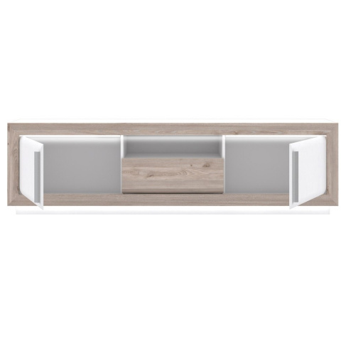 Meble Forte CANNE CQNT131B-C141 Szafka RTV Biały/Dąb Meble Forte CANNE CQNT131B-C141 Szafka RTV Biały/Dąb