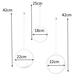 Umbra UMBRA lustro zestaw DIMA ROUND - miedź, stal szkło