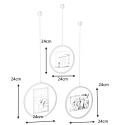 Umbra UMBRA ramka na zdjęcia FOTOCHAIN CIRCULAR metal złoty okrągłe zawieszane na łańcuszku