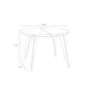 Forte TABLES TBLT7001-D78-904 Stół rozkładany Forte TABLES TBLT7001-D78-904 Stół rozkładany
