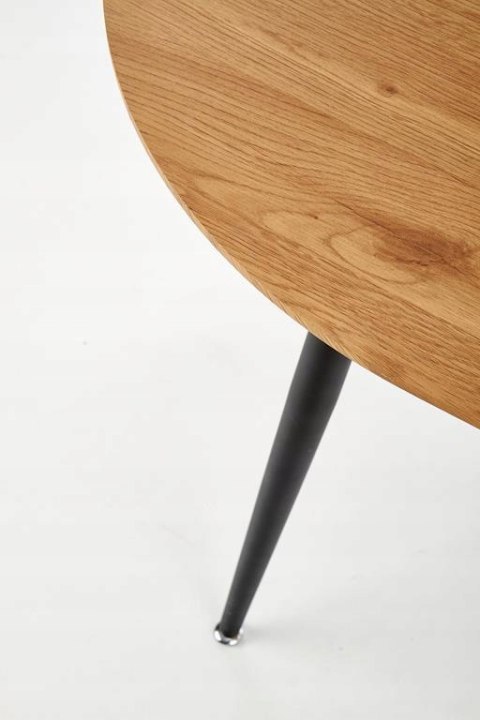 HALMAR stół COLORADO rozkładany 120-160x80 blat MDF okleinowany - dąb złoty, stelaż - czarny stal malowana proszkowo HALMAR stół COLORADO rozkładany 120-160x80 blat MDF okleinowany - dąb złoty, stelaż - czarny stal malowana proszkowo
