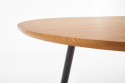 HALMAR stół COLORADO rozkładany 120-160x80 blat MDF okleinowany - dąb złoty, stelaż - czarny stal malowana proszkowo HALMAR stół COLORADO rozkładany 120-160x80 blat MDF okleinowany - dąb złoty, stelaż - czarny stal malowana proszkowo