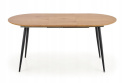 HALMAR stół COLORADO rozkładany 120-160x80 blat MDF okleinowany - dąb złoty, stelaż - czarny stal malowana proszkowo HALMAR stół COLORADO rozkładany 120-160x80 blat MDF okleinowany - dąb złoty, stelaż - czarny stal malowana proszkowo