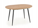 HALMAR stół COLORADO rozkładany 120-160x80 blat MDF okleinowany - dąb złoty, stelaż - czarny stal malowana proszkowo HALMAR stół COLORADO rozkładany 120-160x80 blat MDF okleinowany - dąb złoty, stelaż - czarny stal malowana proszkowo