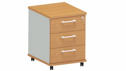 Meble Biurowe Kontenery Silver Kontener pod biurko K51 buk bawaria + szara platyna Meble Biurowe Kontenery Silver Kontener pod biurko K51 buk bawaria + szara platyna