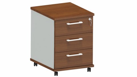 Kontener Meble Biurowe Kontenery Silver Kontener pod biurko K51 orzech Camaro + szara platyna Kontener Meble Biurowe Kontenery Silver Kontener pod biurko K51 orzech Camaro + szara platyna
