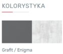 PÓŁKA WISZĄCA NOWOCZESNA MEBLE MŁODZIEŻOWE NANO System NA11 Meblar - Grafit / Enigma LAMINAT OBRZEŻA ABS DLA DZIECKA NASTOLATKA