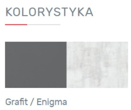 REGAŁ Z WYSUWANYM KONTENERKIEM NA KÓŁKACH MEBLE MŁODZIEŻOWE NANO System NA3 Meblar - Grafit /Enigma PŁYTA LAMINOWANA OBRZEŻA ABS REGAŁ Z WYSUWANYM KONTENERKIEM NA KÓŁKACH MEBLE MŁODZIEŻOWE NANO System NA3 Meblar - Grafit /Enigma PŁYTA LAMINOWANA OBRZEŻA ABS