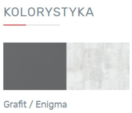 KOMODA Z SZUFLADAMI I KONTENERKIEM NA KÓŁKACH MŁODZIEŻOWA NANO System NA8 Meblar - Grafit / Enigma PŁYTA LAMINOWANA OBRZEŻA ABS KOMODA Z SZUFLADAMI I KONTENERKIEM NA KÓŁKACH MŁODZIEŻOWA NANO System NA8 Meblar - Grafit / Enigma PŁYTA LAMINOWANA OBRZEŻA ABS