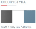 Meblar półka ścienna TABLO System TA10 Meble młodzieżowe - Grafit / Biały Lux / Atlantic obrzeża ABS płyta laminowana Meblar półka ścienna TABLO System TA10 Meble młodzieżowe - Grafit / Biały Lux / Atlantic obrzeża ABS płyta laminowana