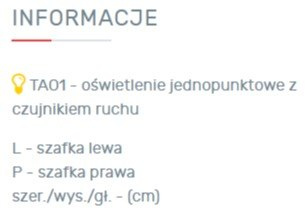 Meblar meble młodzieżowe Półka ścienna TABLO System TA11 - Grafit / Enigma płyta laminowana wykończona obrzeżem ABS Meblar meble młodzieżowe Półka ścienna TABLO System TA11 - Grafit / Enigma płyta laminowana wykończona obrzeżem ABS