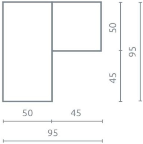 Meblar TABLO System TA2 Szafa narożna Garderoba meble młodzieżowe - Grafit / Enigma płyta laminowana wykończona obrzeżem ABS Meblar TABLO System TA2 Szafa narożna Garderoba meble młodzieżowe - Grafit / Enigma płyta laminowana wykończona obrzeżem ABS