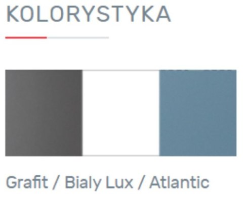 Meblar Szafa narożna Garderoba meble młodzieżowe TABLO System TA2 - Grafit / Bialy Lux / Atlantic płyta laminowana obrzeża ABS Meblar Szafa narożna Garderoba meble młodzieżowe TABLO System TA2 - Grafit / Bialy Lux / Atlantic płyta laminowana obrzeża ABS