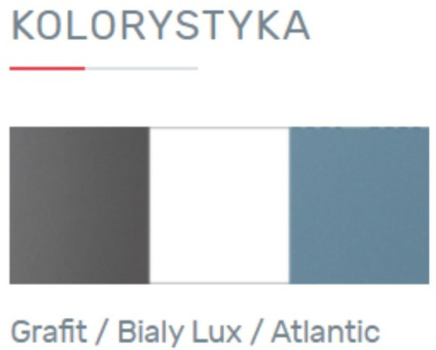 Meblar Regał TABLO System TA4 meble młodzieżowe - Grafit / Bialy Lux / Atlantic płyta meblowa laminowana Meblar Regał TABLO System TA4 meble młodzieżowe - Grafit / Bialy Lux / Atlantic płyta meblowa laminowana