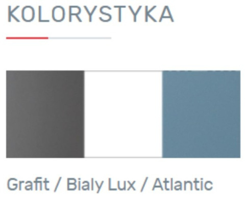 Meblar Regał Meble młodzieżowe TABLO System TA6 -Grafit /Bialy Lux /Atlantic Półki płyta laminowana na książki drobiazgi zabawki Meblar Regał Meble młodzieżowe TABLO System TA6 -Grafit /Bialy Lux /Atlantic Półki płyta laminowana na książki drobiazgi zabawki