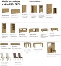 Meble Forte HAVANNA ALCT44-D67 Stół rozkładany 160x207 cm Dąb Postarzany Meble Forte HAVANNA ALCT44-D67 Stół rozkładany 160x207 cm Dąb Postarzany